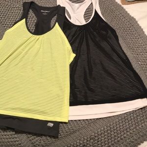 Two Large Marika Tek Tank Tops